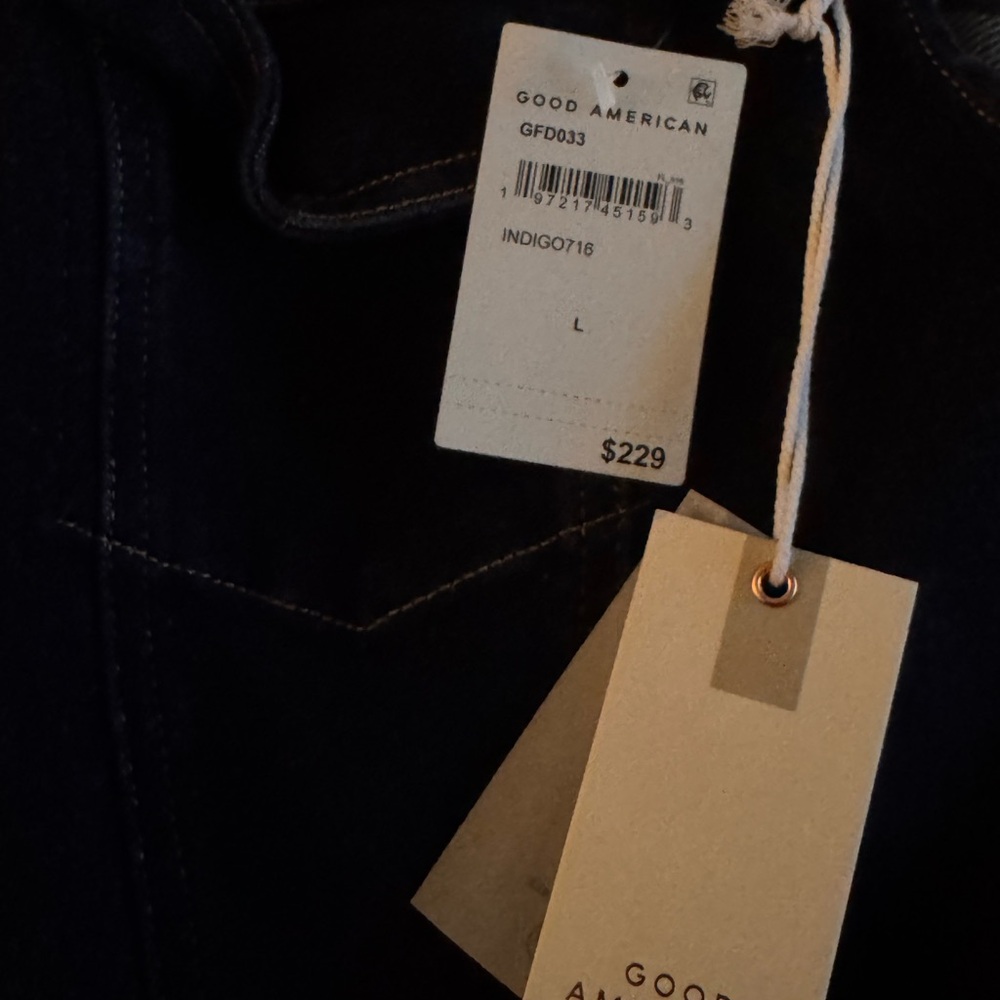 Good American Rinsed Denim Fit for Success Jumpsuit - Picture 5 of 6